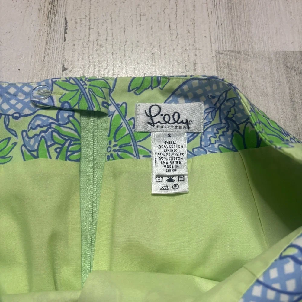 Lilly Pulitzer VTG Floral Skirt Size 2 - Picture 2 of 4